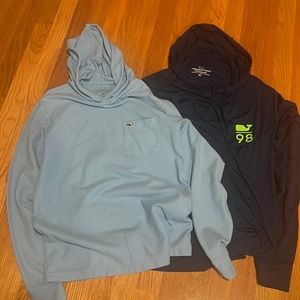 Two men’s extra small Vineyard Vines hoodies